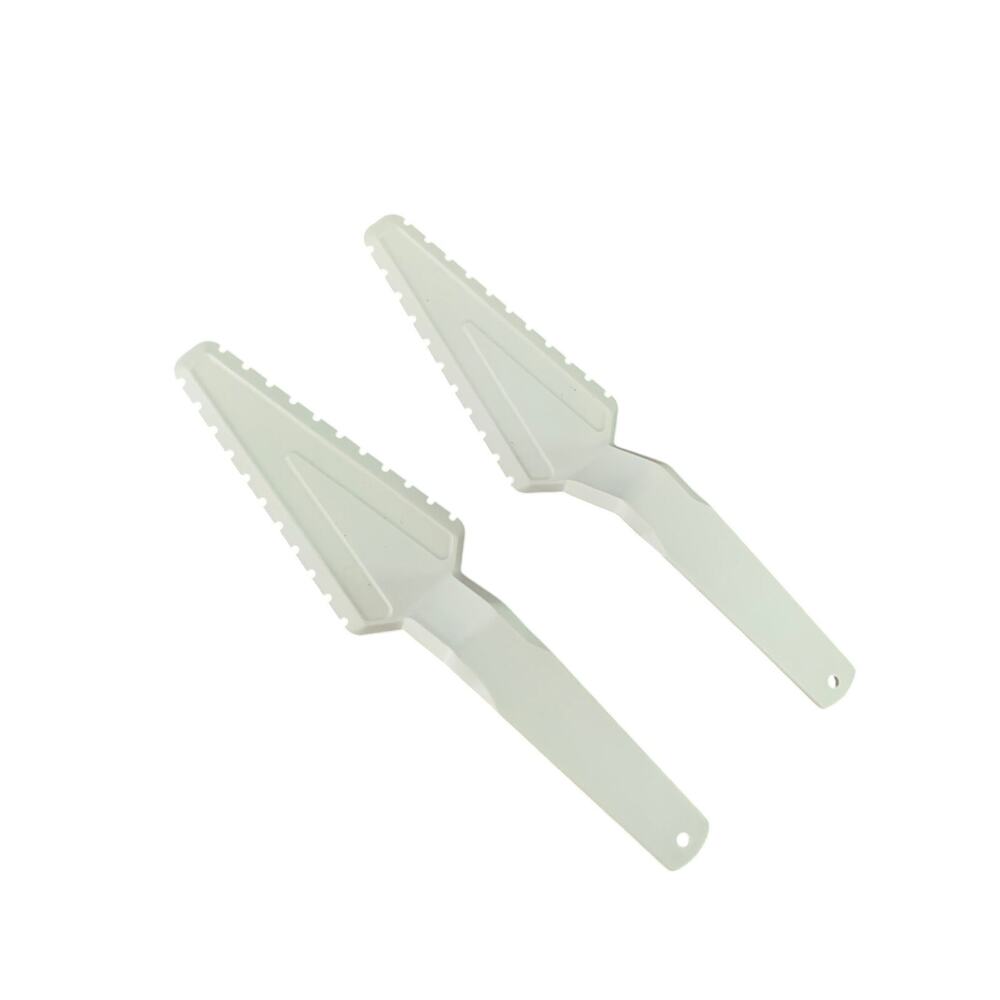 Vintage TUPPERWARE Cut N Serve Pie Cake Cutter Ivory Server Lot of 2